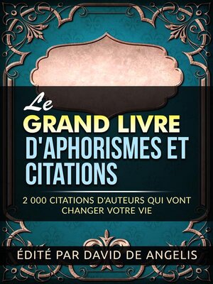 cover image of Le Grand Livre  d'Aphorismes et citations (Traduit)